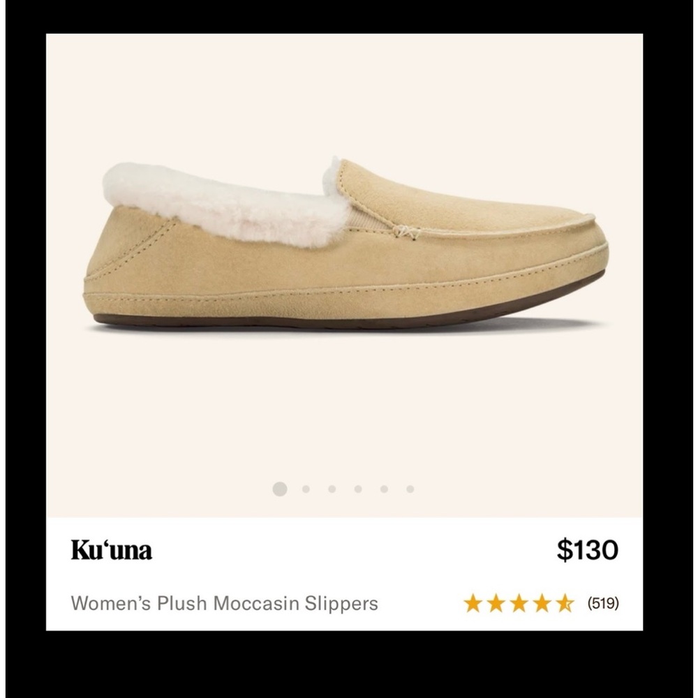 NEW women’s OluKai moccasin slippers